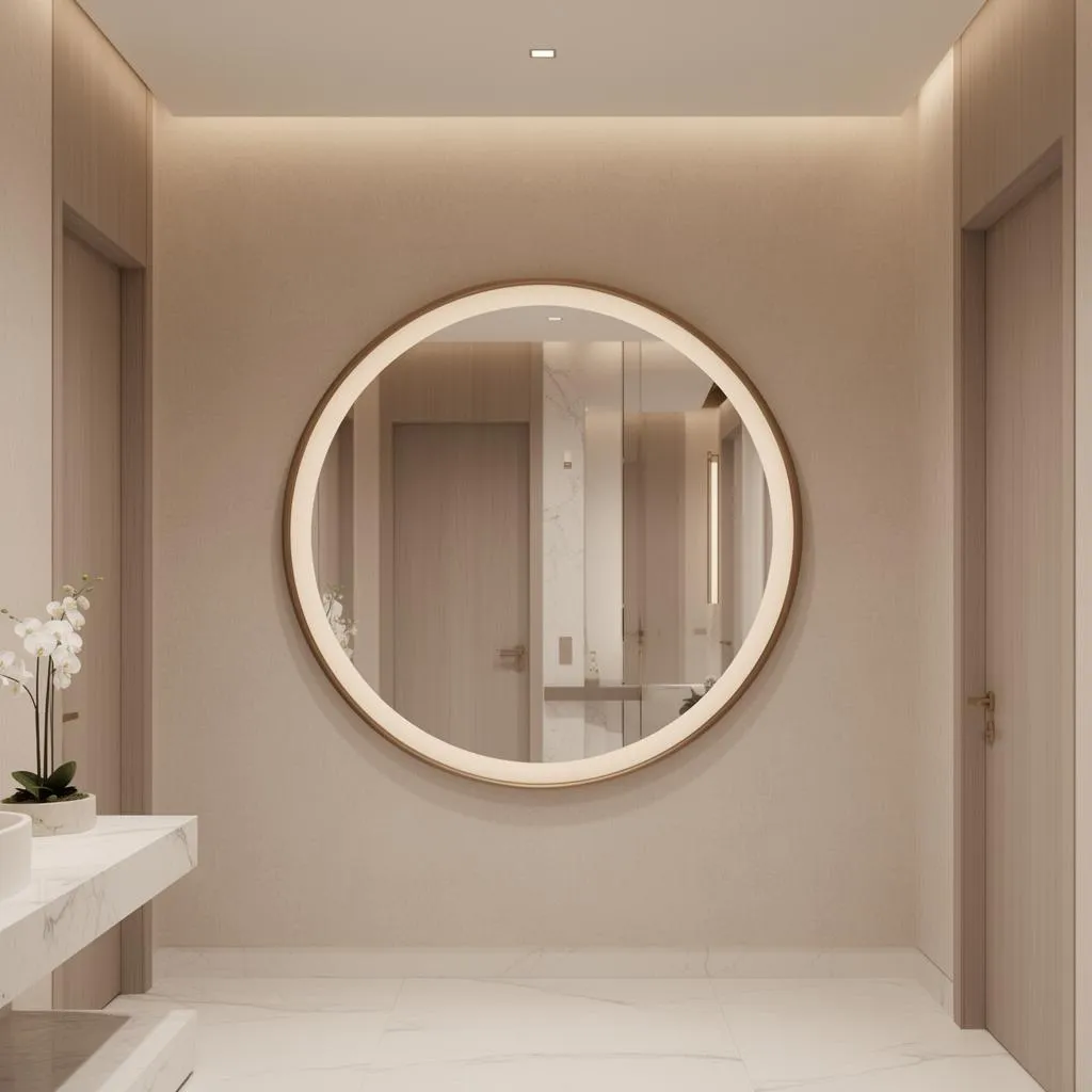 Mirror Installation Sydney — Double Bay Bathroom project by The Curated Walls