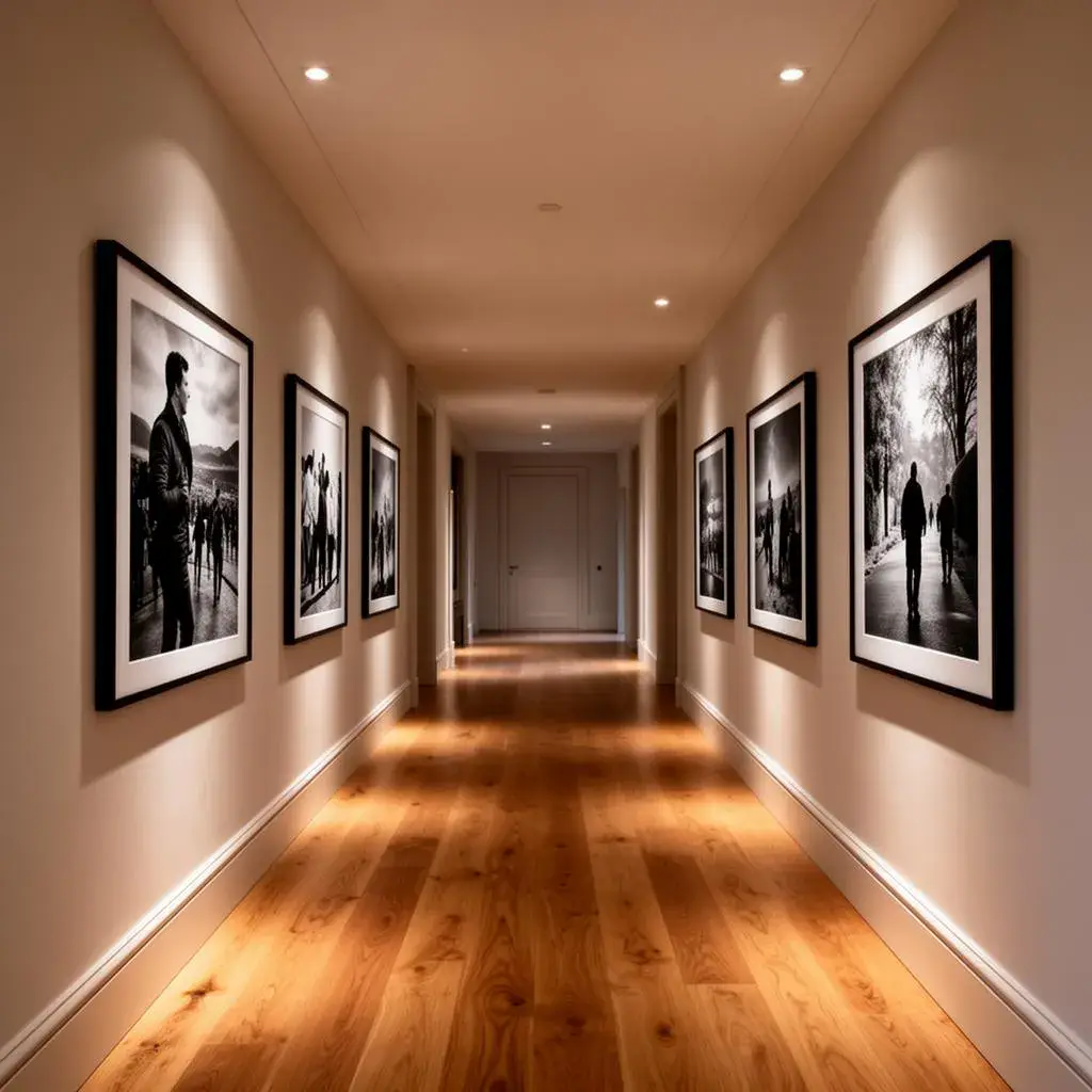 Hallway gallery wall in a Sydney home